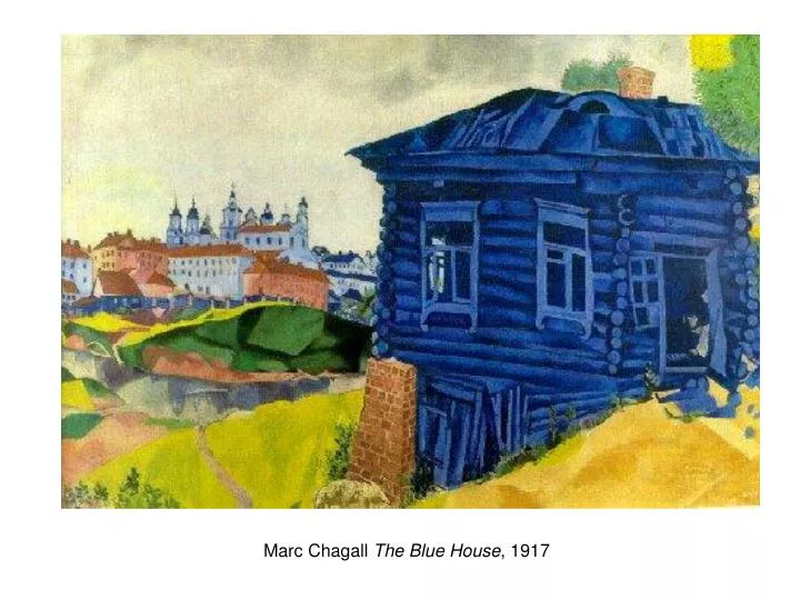 marc chagall the blue house 1917