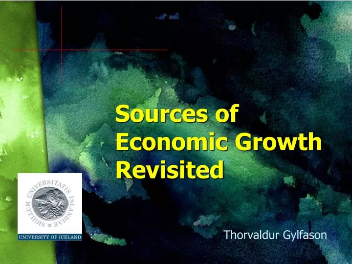 sources of economic growth revisited