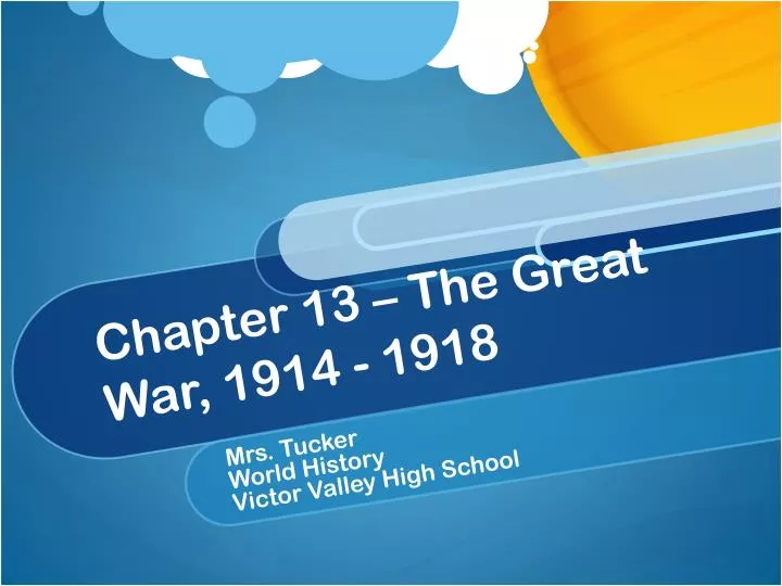 chapter 13 the great war 1914 1918