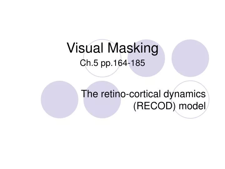 visual masking ch 5 pp 164 185