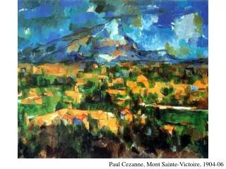 Paul Cezanne, Mont Sainte-Victoire, 1904-06