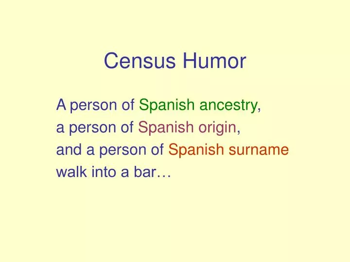 census humor