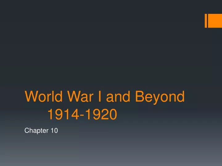 world war i and beyond 1914 1920