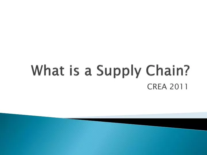 what is a supply chain