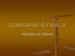 COMISARIA DE FAMILIA
