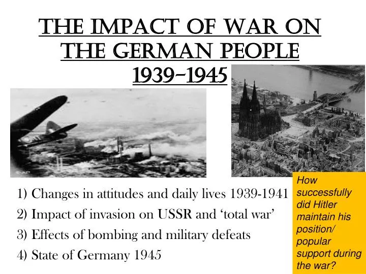 the impact of war on the german people 1939 1945