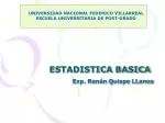 ESTADISTICA BASICA - slide 1