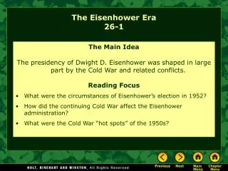 The Eisenhower Era 26-1