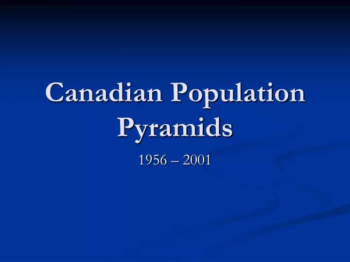canadian population pyramids