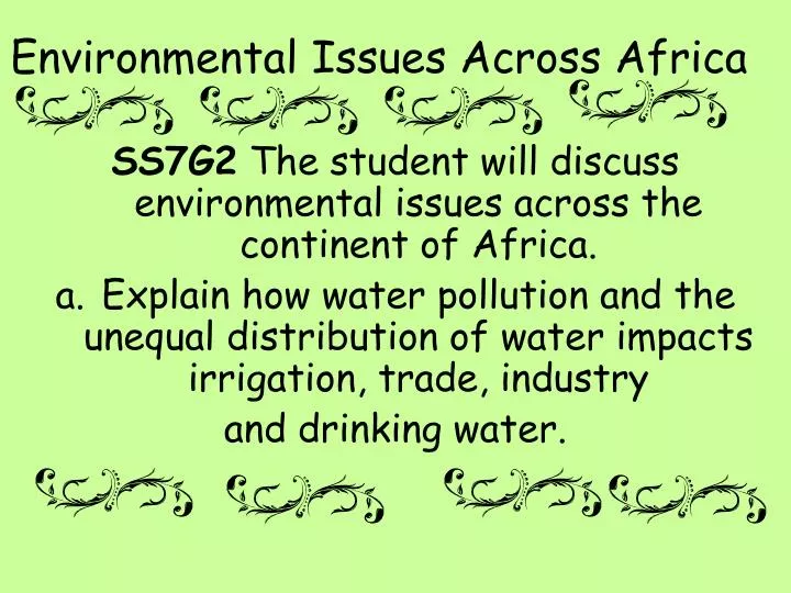 environmental issues across africa