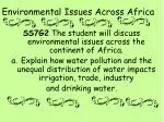 Environmental Issues Across Africa - slide 1