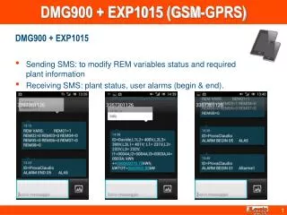 DMG900 + EXP1015 (GSM-GPRS)