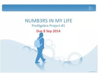 numb3rs in my life