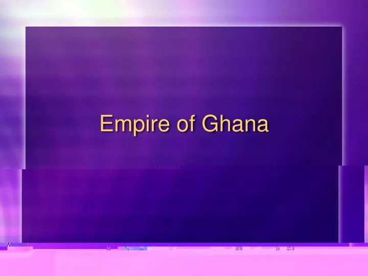 empire of ghana