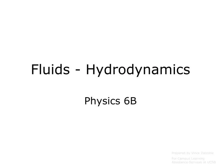 fluids hydrodynamics