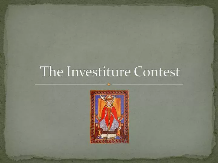 the investiture contest