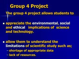 G roup 4 P roject