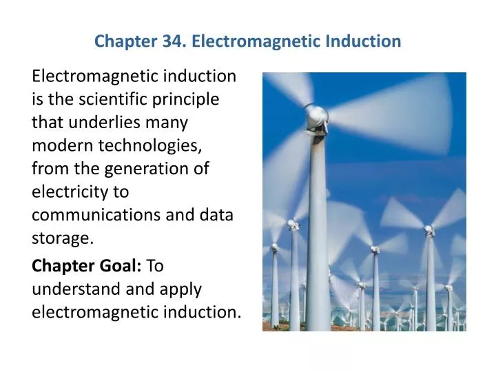 chapter 34 electromagnetic induction