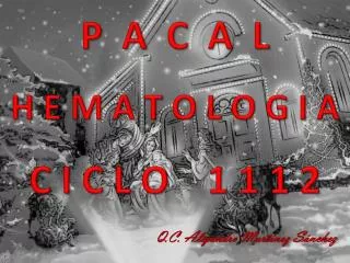 p a c a l h e m a t o l o g i a c i c l o 1 1 1 2