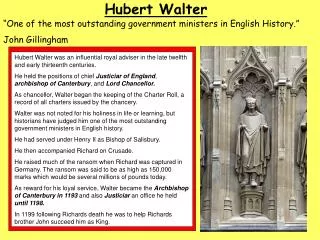 Hubert Walter