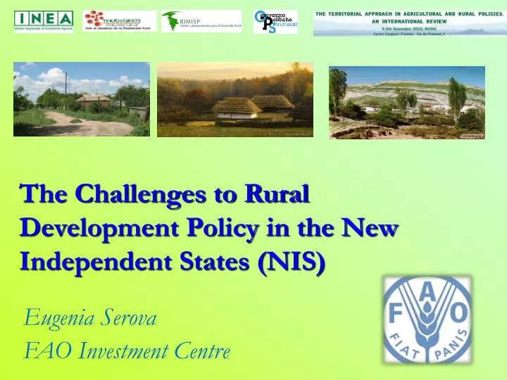 the challenges to rural development policy in the new independent states nis