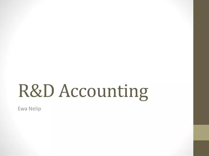 r d accounting