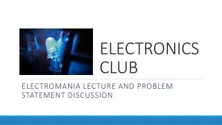 ELECTRONICS CLUB