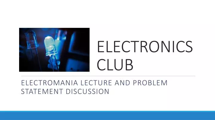 electronics club