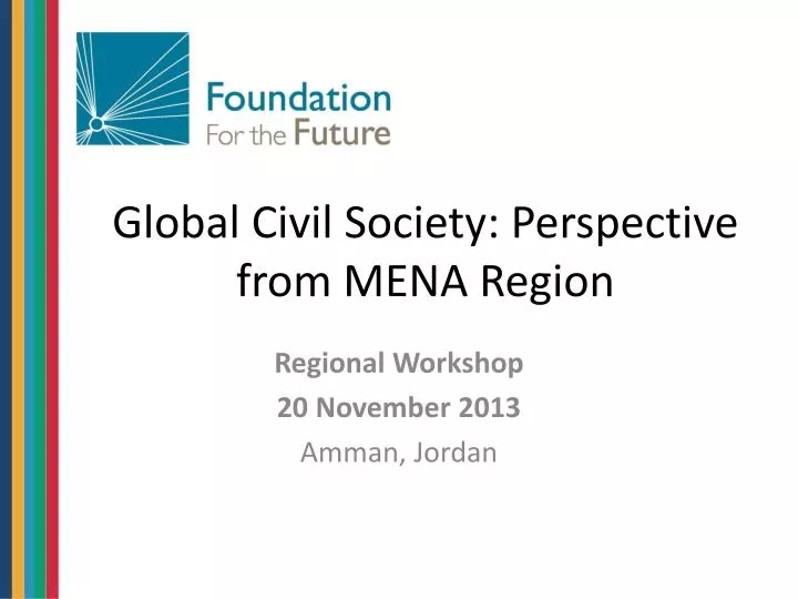 global civil society perspective from mena region