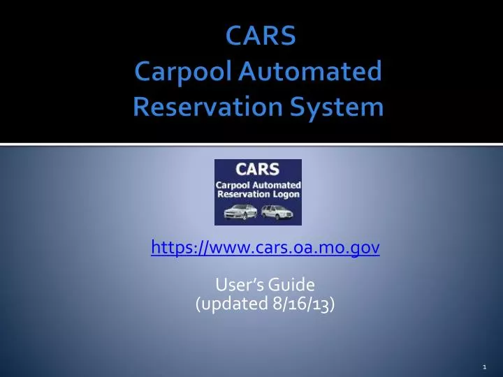 cars carpool automated reservation system