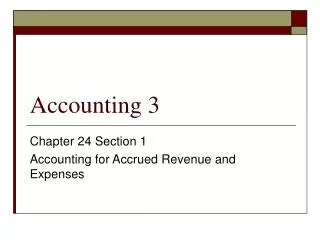 Accounting 3