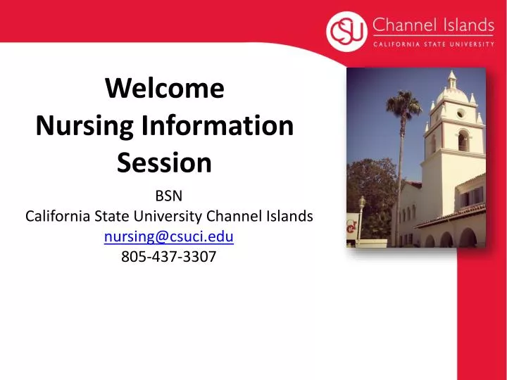 welcome nursing information session