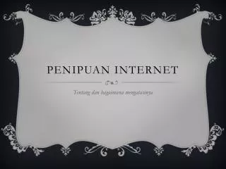 penipuan internet