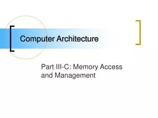 Computer Architecture