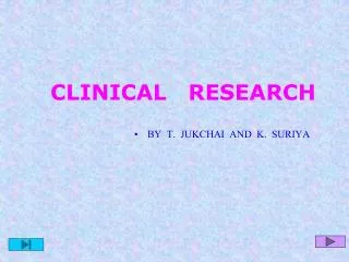 PPT - Clinical research Training PowerPoint Presentation, free download ...