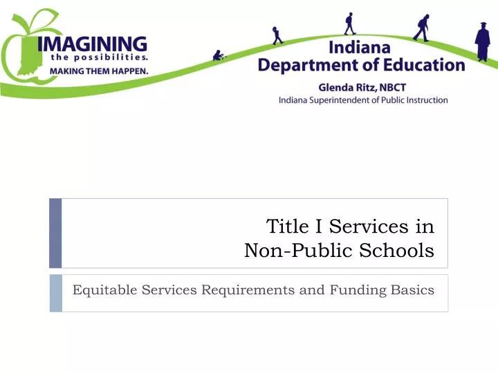 title i services in non public schools