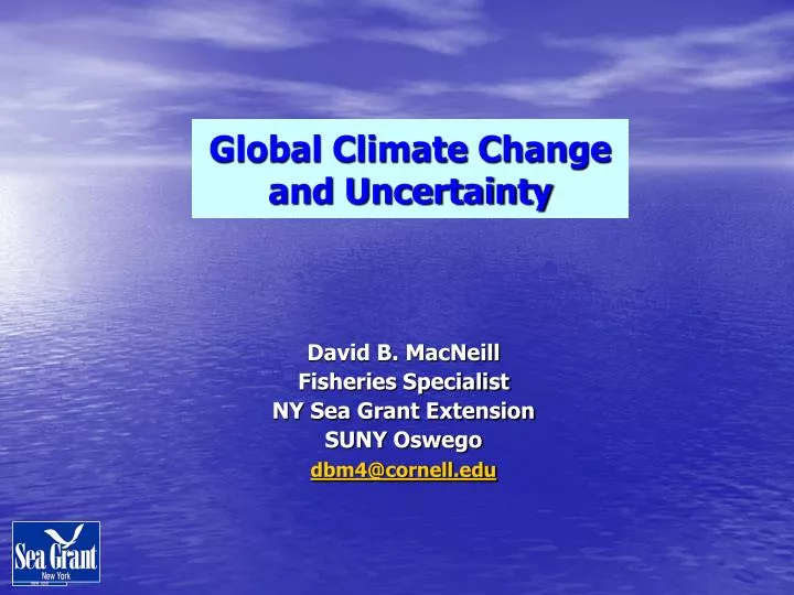global climate change and uncertainty