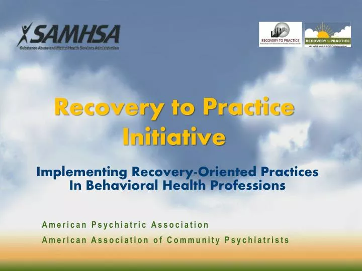 recovery to practice initiative