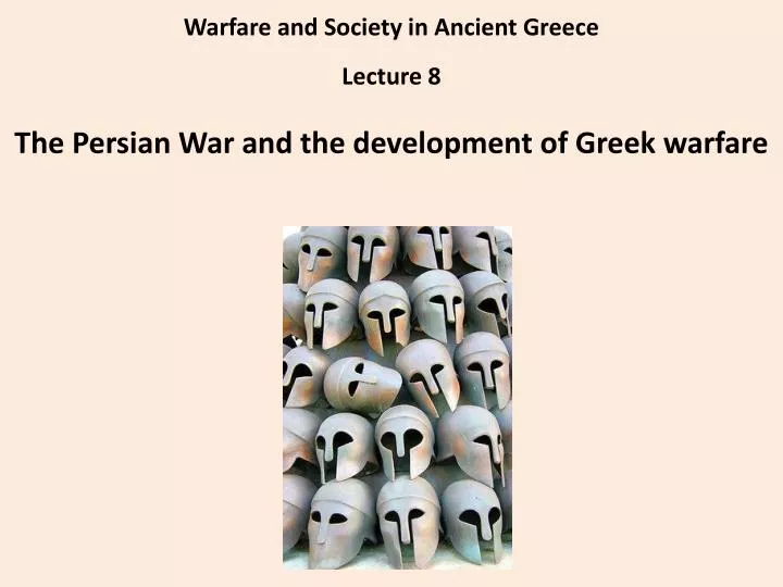 warfare and society in ancient greece