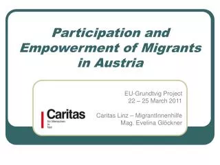 Participation and Empowerment of Migrants in Austria
