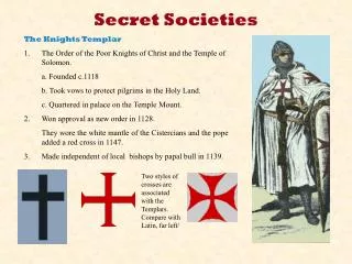 Secret Societies