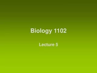 Biology 1102