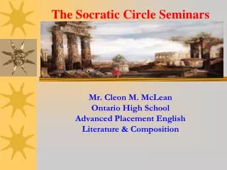 The Socratic Circle Seminars
