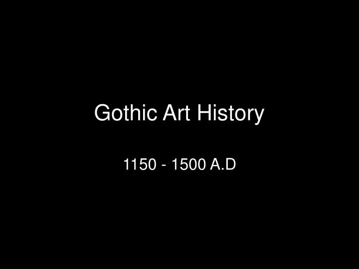 gothic art history