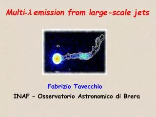 Multi - l emission from large-scale jets