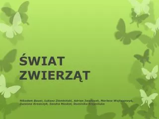 wiat zwierz t