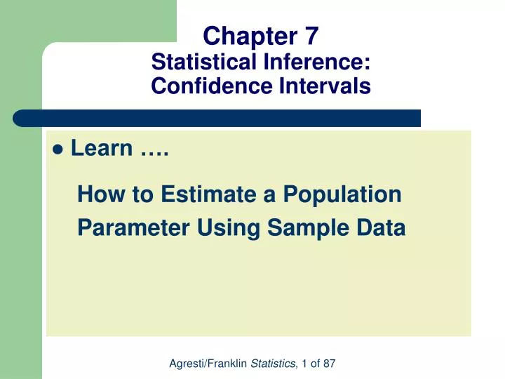chapter 7 statistical inference confidence intervals