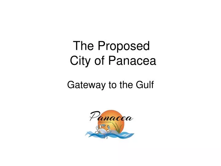 the proposed city of panacea