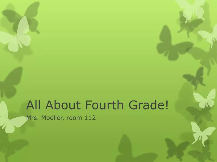 all about fourth grade