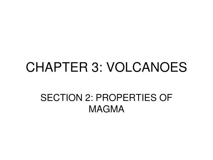 chapter 3 volcanoes